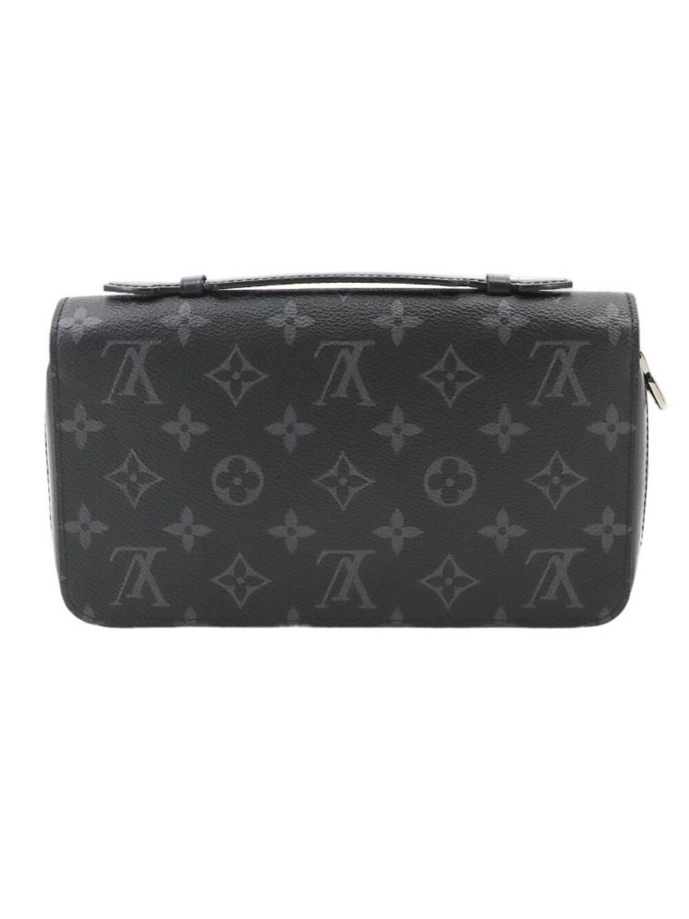 Louis Vuitton Monogram Eclipse Zippy XL Zip Around Wallet Black